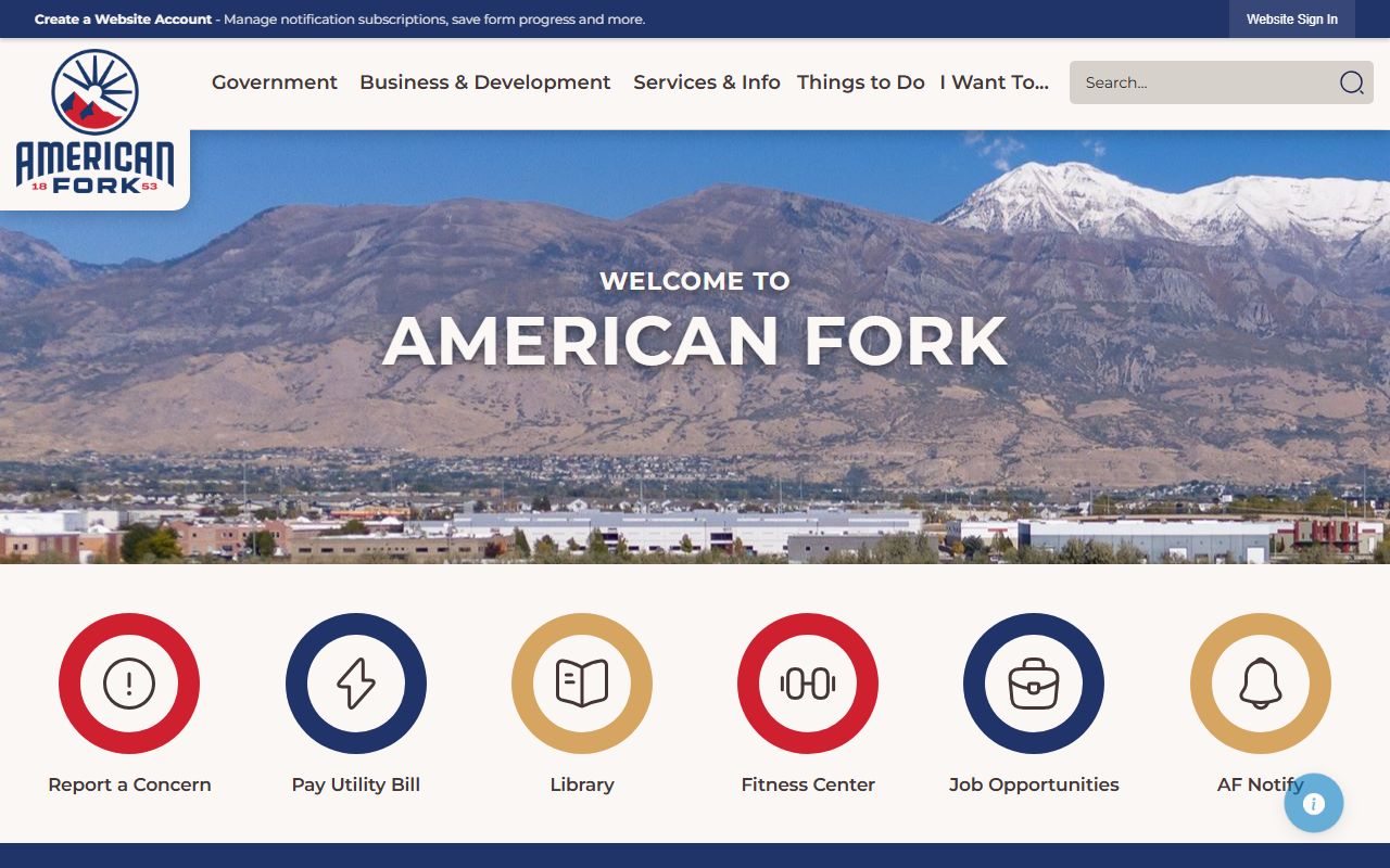 American Fork City Government page for American Fork released inmates
