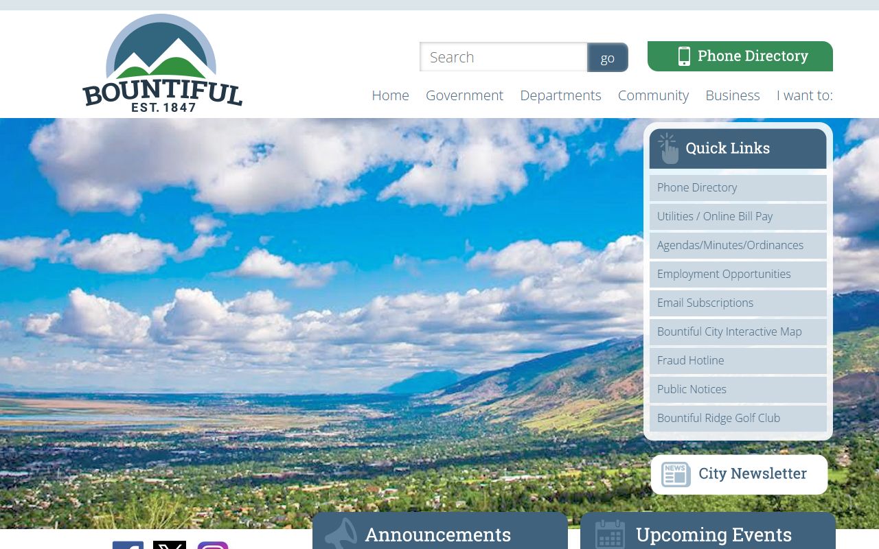 Bountiful city government site for Bountiful released inmates