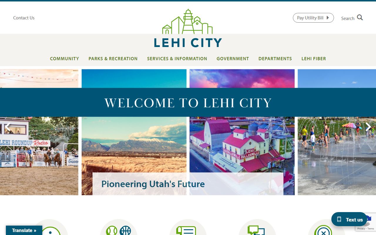 Lehi city government page for released inmates info