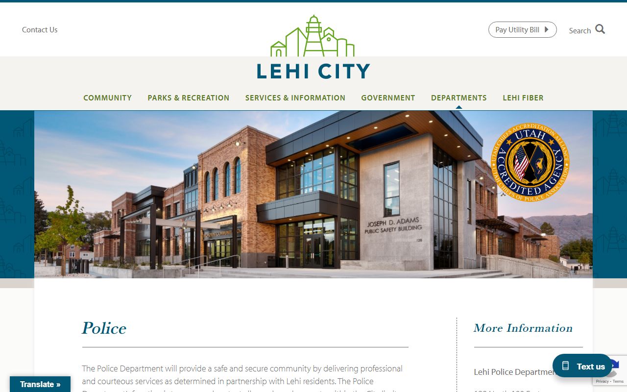 Lehi City Police Department released inmates page