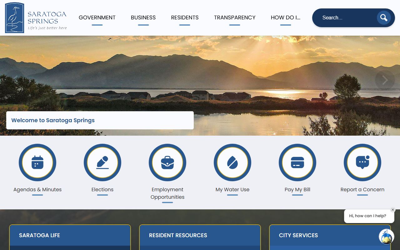 Saratoga Springs city government site for Saratoga Springs released inmates