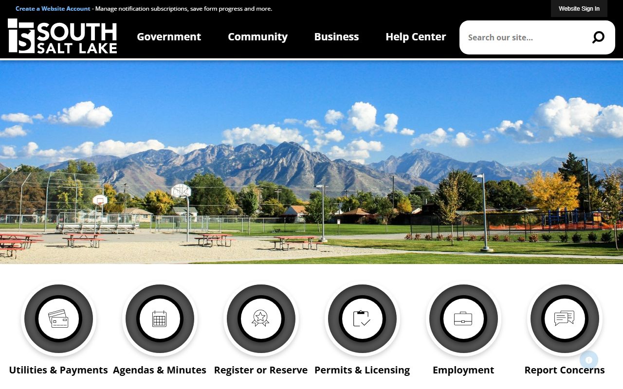 South Salt Lake city government site for released inmates info