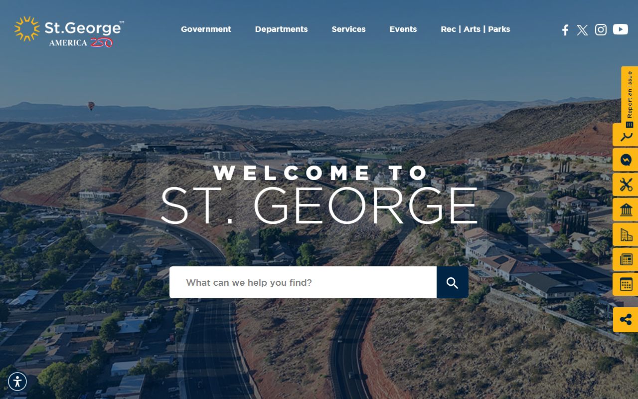 St. George city government site for released inmates info