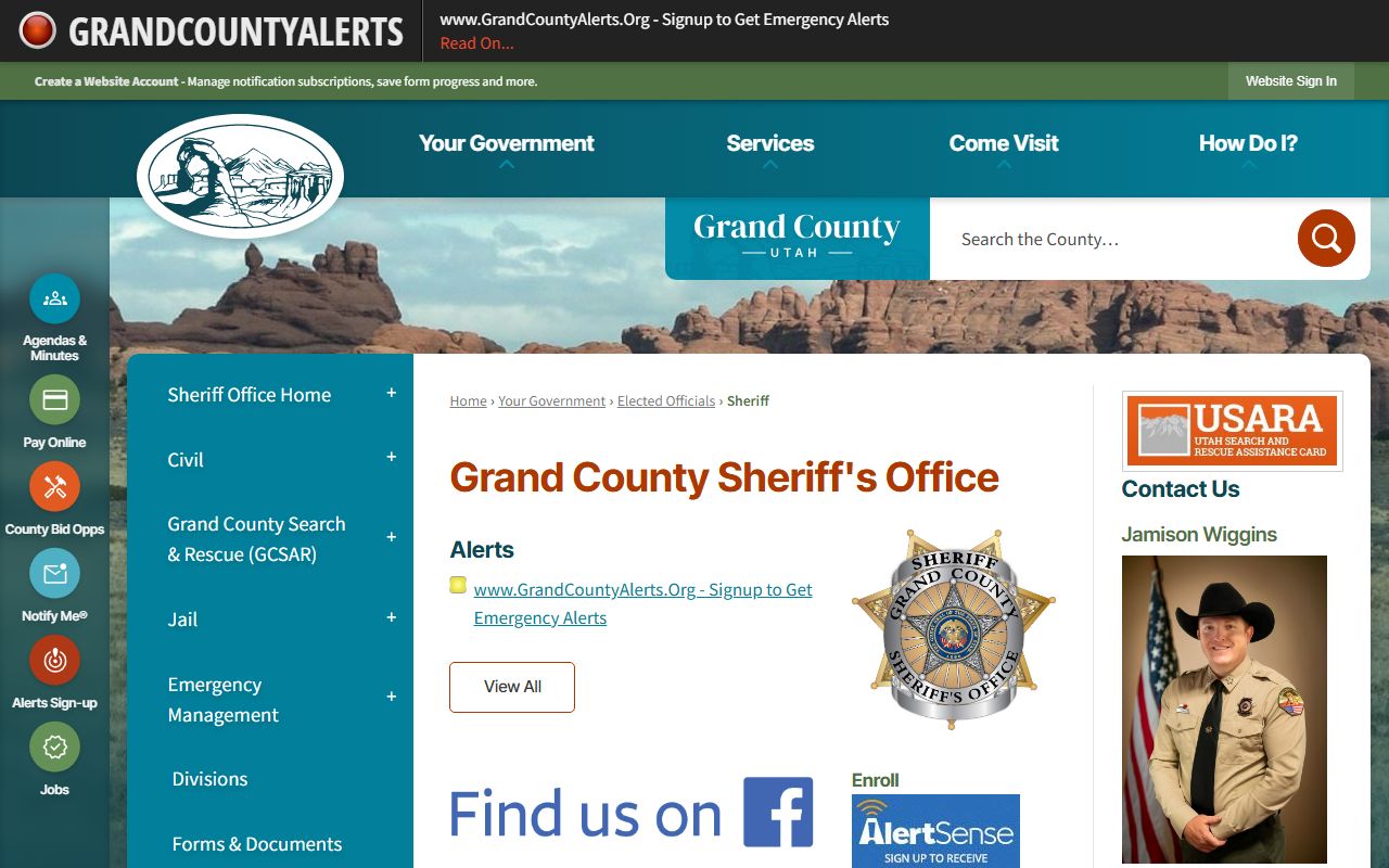 Grand County Sheriff Office for released inmates