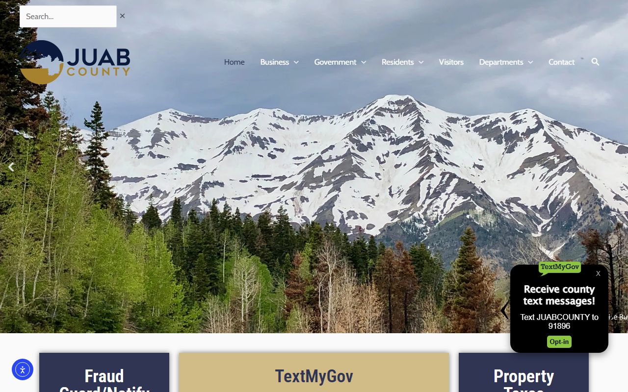 Juab County government website for released inmates