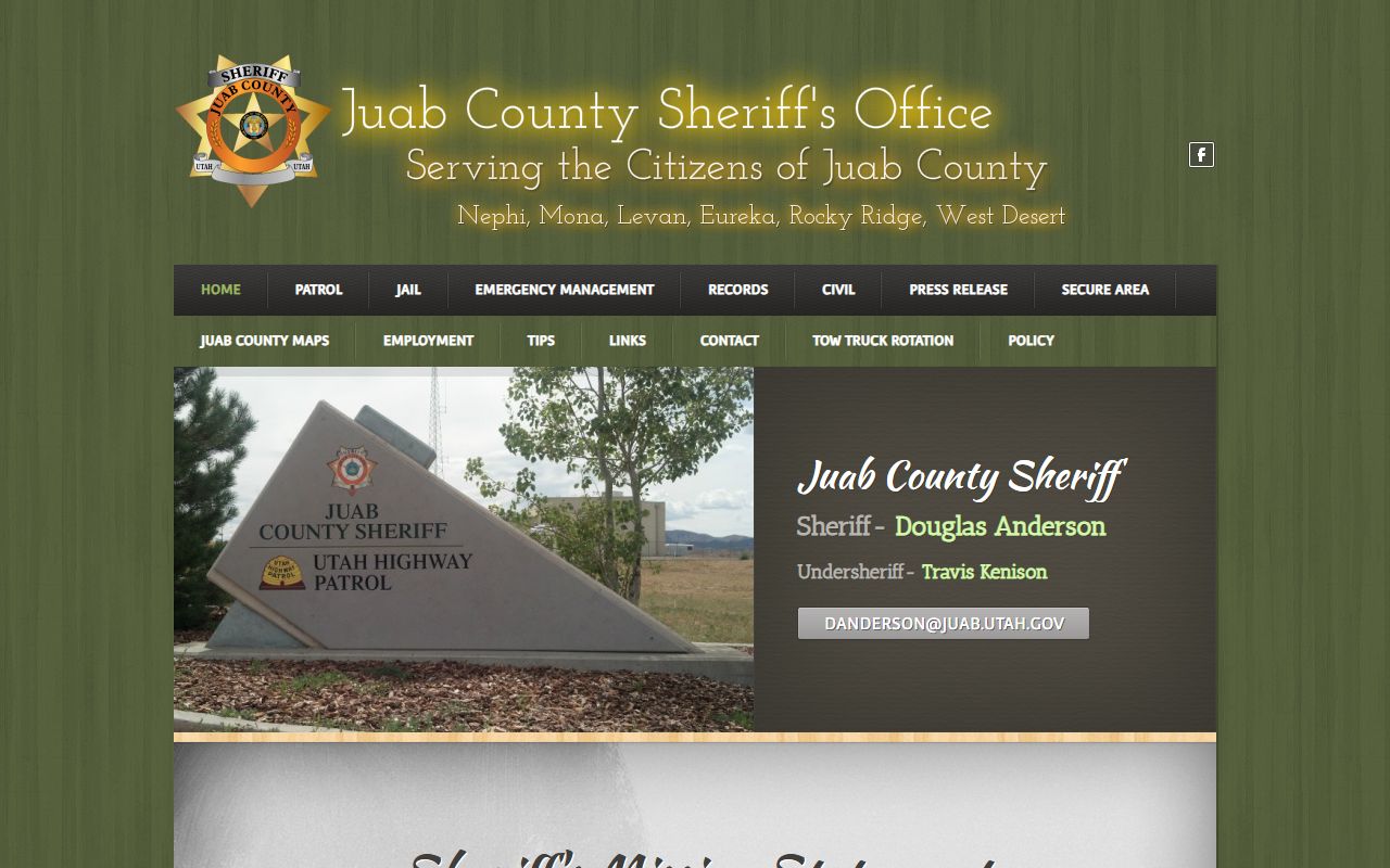 Juab County Sheriff alternate website