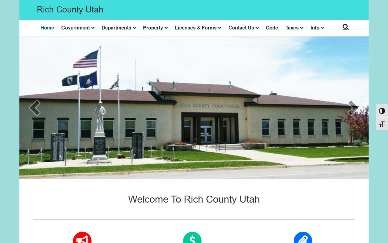 Rich County website for Rich County released inmates and jail info