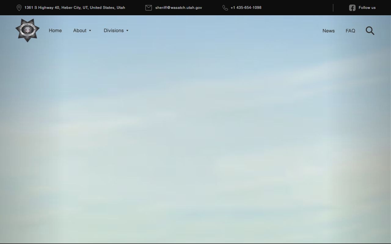 Wasatch County Sheriff Office for released inmates